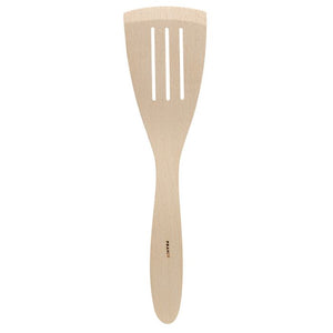 French Beechwood Slotted Spatula - 12in