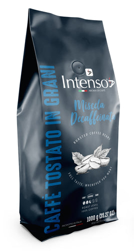 Intenso - Decaf Espresso Coffee Beans - 2.2 lb Bag (1 Kilo)