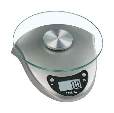 Taylor - Glass Platform Digital Kitchen Scale - 6 lb.