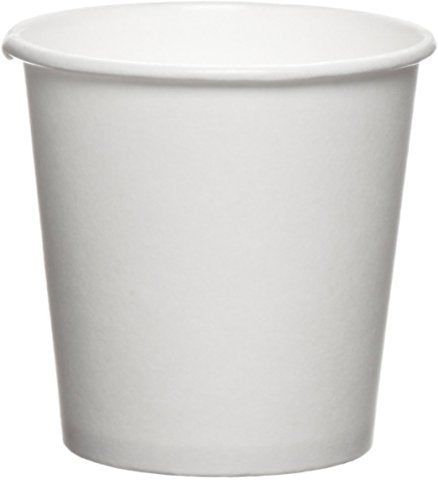 White Paper Cups - 4oz (50 Cups)