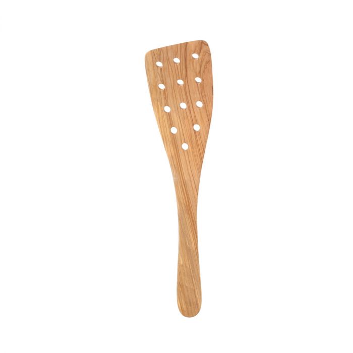 Eddingtons - Olive Wood Wide Pierced Spatula - 12.5in