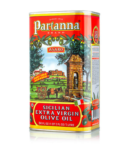 Partanna - Sicilian Extra Virgin Olive Oil - 1 Liter (34 FL oz)