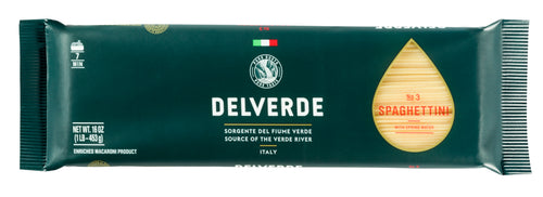 Delverde - Spaghettini # 3 -  453g (16 oz)