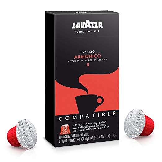 Lavazza - Armonico - Espresso Capsules - 10/Bag (Intensity 8) - Compatible with Nespresso® Machines