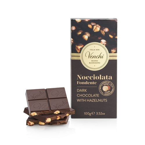 Venchi - Piemonte Nocciolata Dark Chocolate - 100g (3.52 oz)