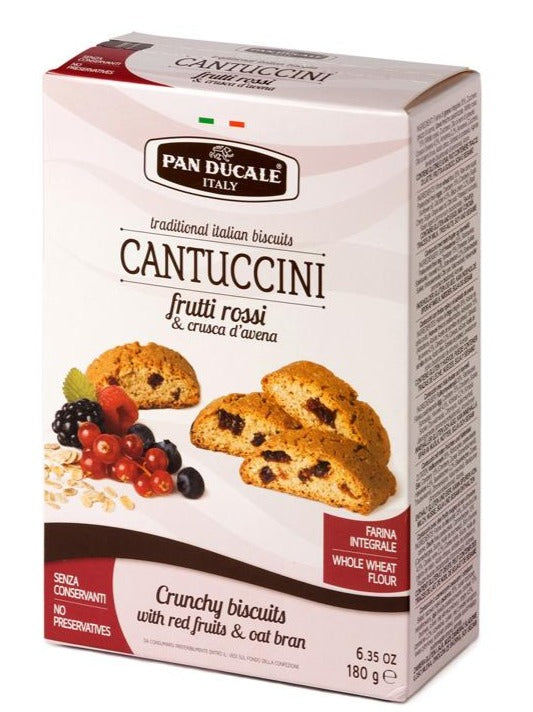 Pan Ducale Italy - Cantuccini Di Frutti Rossi & Crusca D'Avena - 6.35 oz