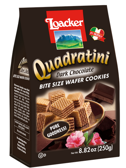 Loacker - Quadratini Dark Chocolate Wafers - 250g (8.82oz)