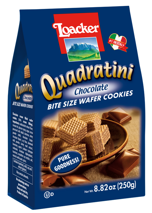 Loacker - Quadratini Chocolate Wafers - 250g (8.82oz)