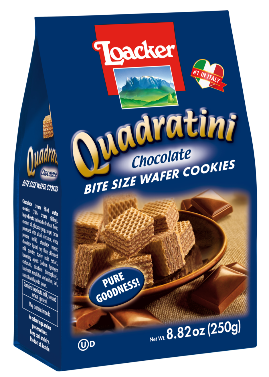 Loacker - Quadratini Chocolate Wafers - 250g (8.82oz)