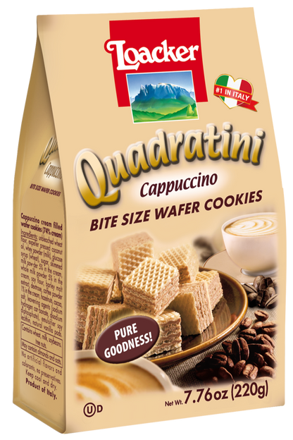 Loacker - Quadratini Cappuccino Wafers - 220g (7.76oz)
