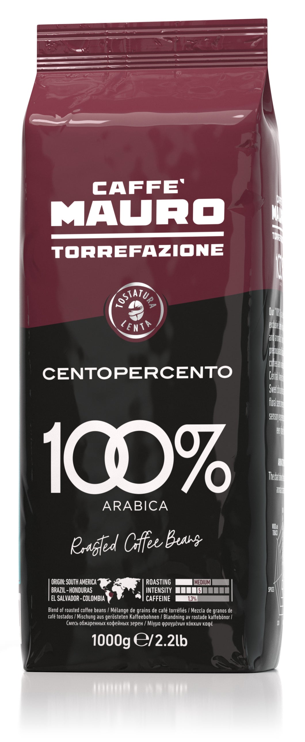 Mauro - Centopercento - Espresso Beans - 2.2 lb Bag