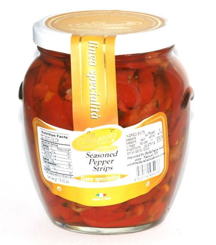 La Cerignola - Seasoned Peppers Strips - 550g (19.40 oz)