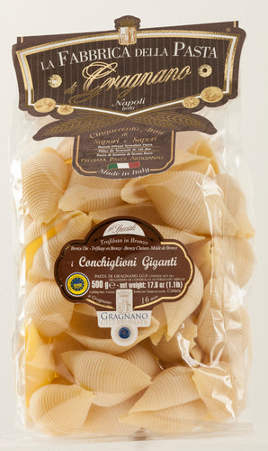 La Fabbrica Della Pasta Di Gragnano - Conchiglioni Giganti - 500g (17.6 oz)