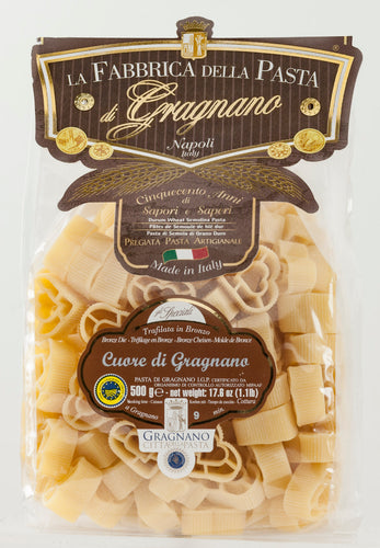 La Fabbrica Della Pasta Di Gragnano -  Cuore di Grangnano - 500g (17.6 oz)