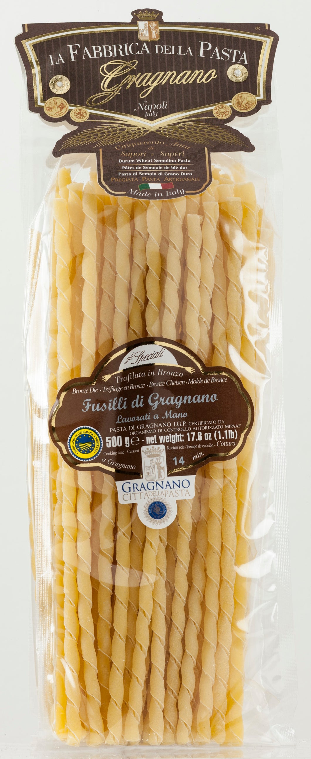 La Fabbrica Della Pasta Di Gragnano -  Fusilli Di Gragnano - 17.6 oz