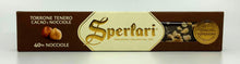 Sperlari - Nougat With Dark Chocolate and Chopped Hazelnuts - 100g (3.5 oz)