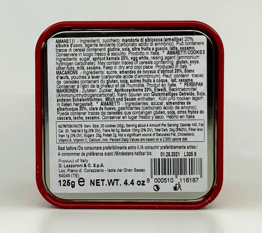 Lazzaroni -  Amarettini di Saronno tin - 125g (4.4 oz)