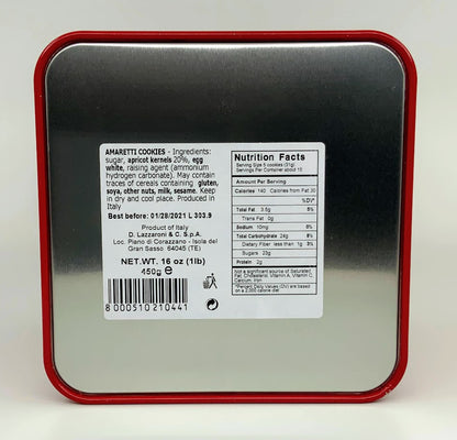 Lazzaroni - Amaretti in a Tin 450g (16 oz)
