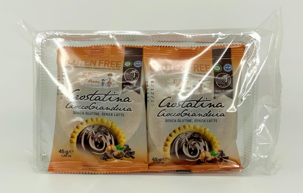Rivetti - Crostatina Ciocco Gianduia - Milk Free/Gluten Free - (6 bags -45g each)