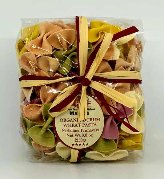 Marella - Trio Color Farfalline - Organic Wheat Pasta - 250g (8.8 oz)
