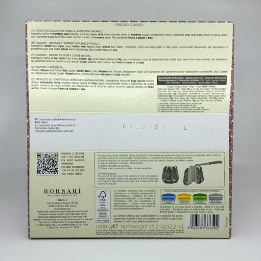 Borsari - Pandoro Classico - 1000g (35.2 oz)