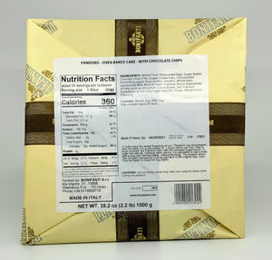 Bonifanti - Pandoro con Cioccolato - Wrapped - 1000g (2.2 lbs)