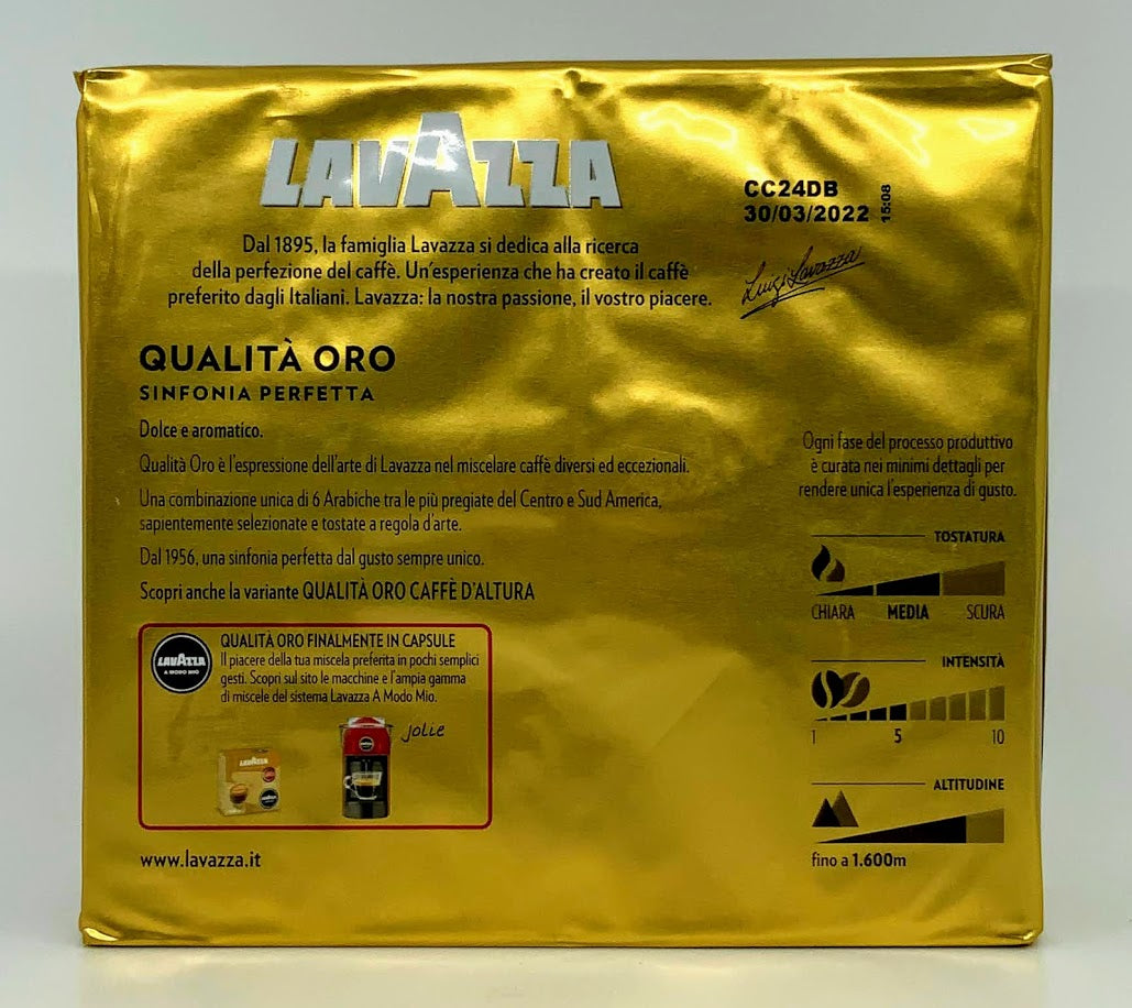 Lavazza - Oro Gold Double Pack Ground Espresso Bricks - 2 x 250g