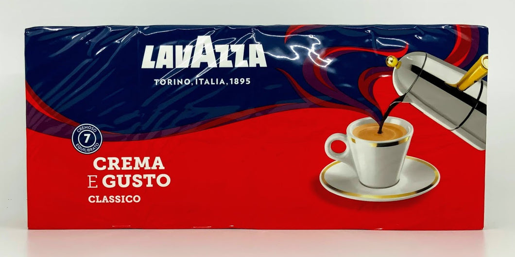 LavAzza Crema e Gusto Coffee, Classico Ground, 4 Pack, 4 x 250g