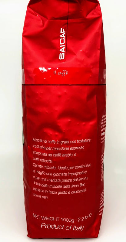 Saicaf  - Miscela Bar (Red) - Whole bean Espresso Coffee - 2.2 lb Bag