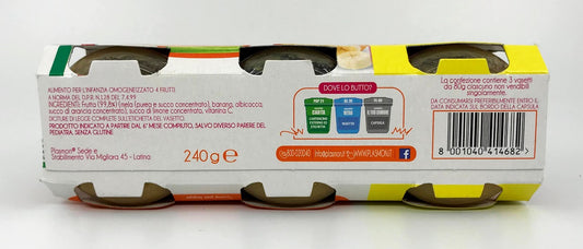 Plasmon - 4 Fruitti 100% Naturale - 240g (3x80g)