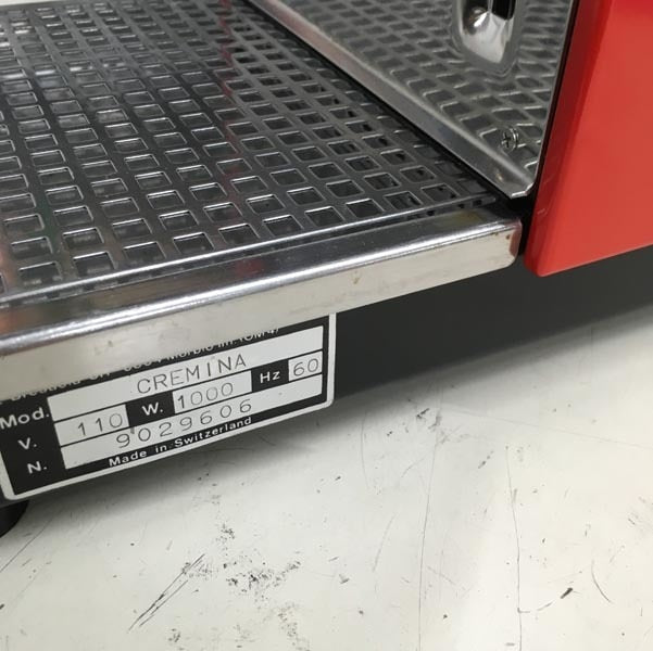 SOLD - Olympia Express Cremina 67 1990 Red Refurbished -- Brand New Group