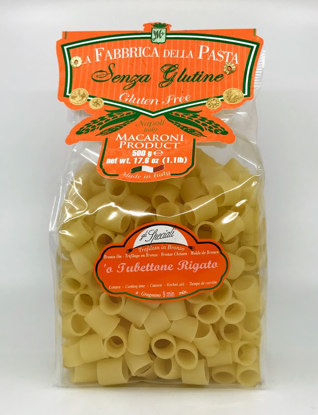 La Fabbrica Della Pasta Sensa Gultine - Gluten Free - Tubbettone Rigato - 500g (17.6 oz)
