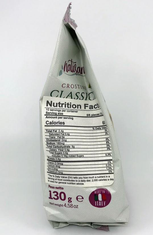 Natisani - Crostini Classici - Gluten Free - 130g (4.58 oz)