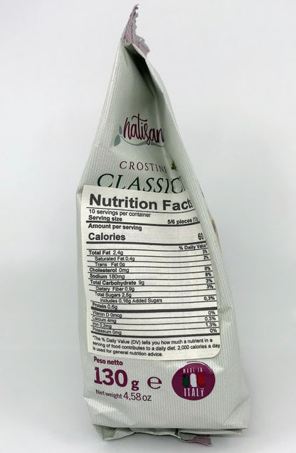 Natisani - Crostini Classici - Gluten Free - 130g (4.58 oz)