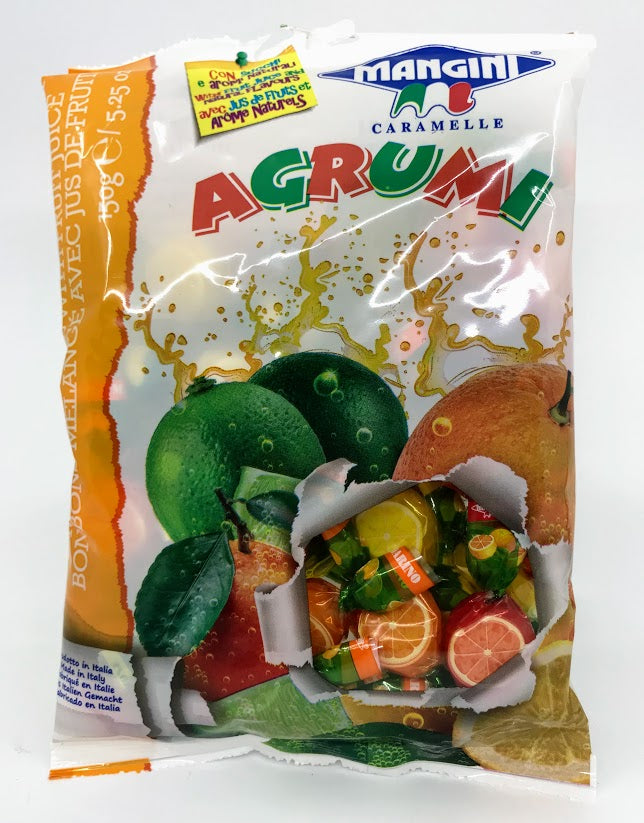 Mangini -  Caramelle - Agrumi - 150g (5.25 oz)