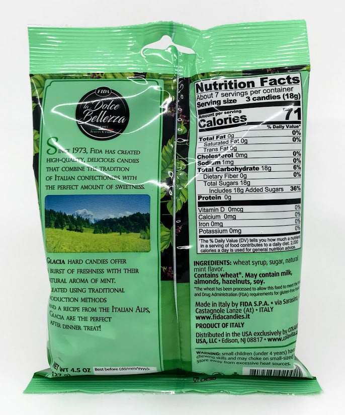 Fida - La Dolce Bellezza Glacia Mint Hard Candy - 127g (4.5 oz)
