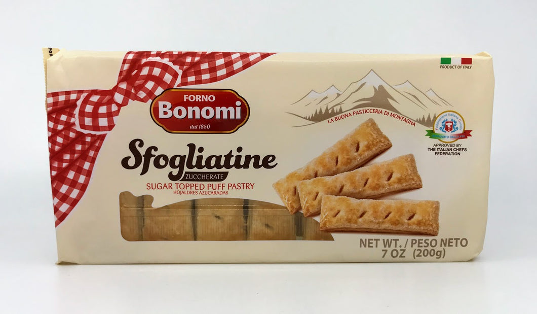 Bonomi -  Sfogliatine Sugar Topped Pastry - 200g (7 oz)