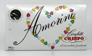 Confetti Crispo - Amorini Confetti filled with Chocolate - 2.2lbs (1 kg) - White