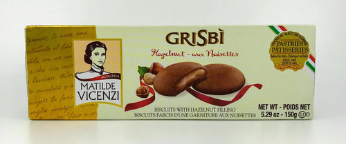 Vicenzi - Grisbi Biscuits with Hazelnut Filling - 150g (5.29oz)