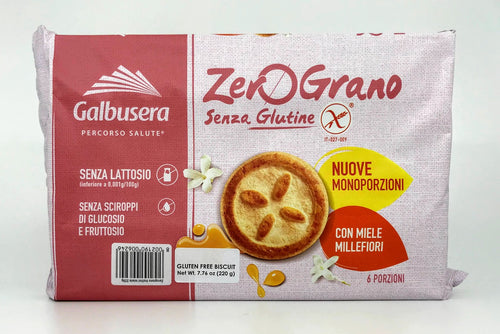 Galbusera - Zero Grano- Senza Glutene - con Miele Millefiori - 220g (7.76oz)