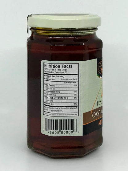 Adi Apicoltura - Miele Italian Organic Raw Honey - Castagno - Chestnut - 400g (14.11 oz)