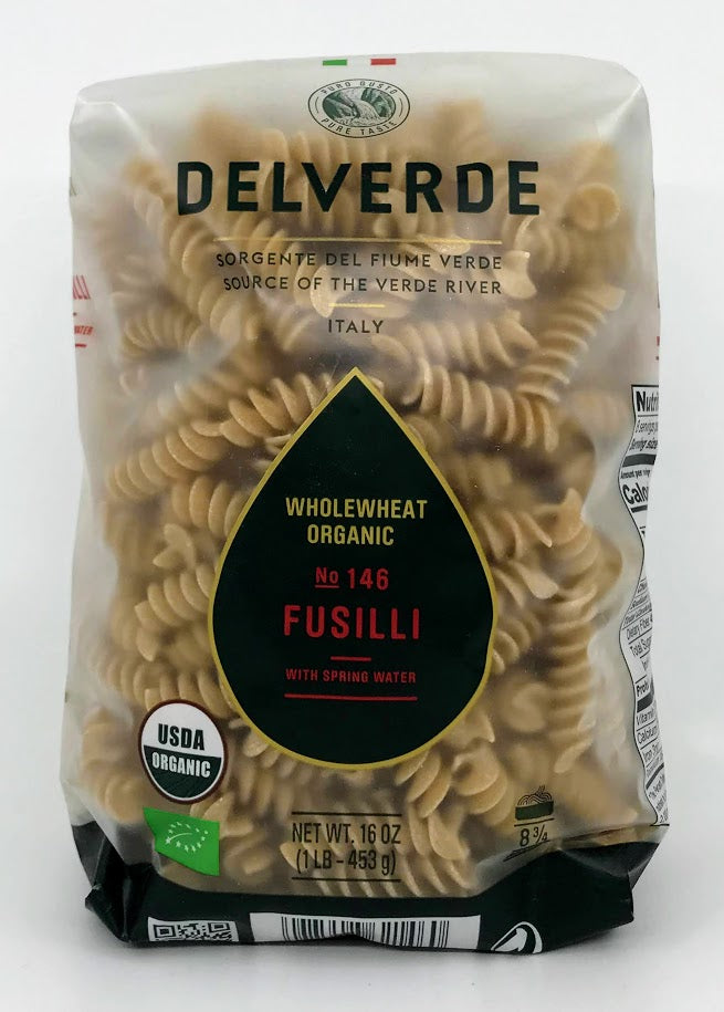 Delverde -Fusilli Whole Wheat - Organic - 453g (16 oz)