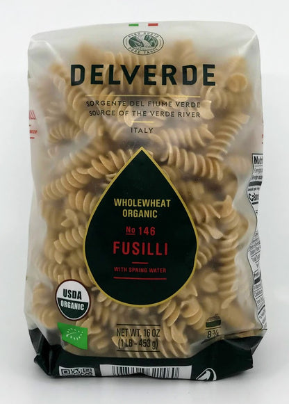 Delverde -Fusilli Whole Wheat - Organic - 453g (16 oz)