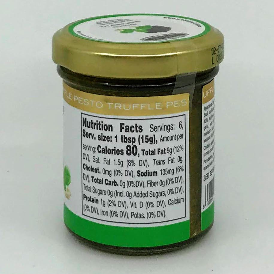 Tartufi Jimmy - Basil Pesto Sauce with Truffle - 90g (3.1 oz)`