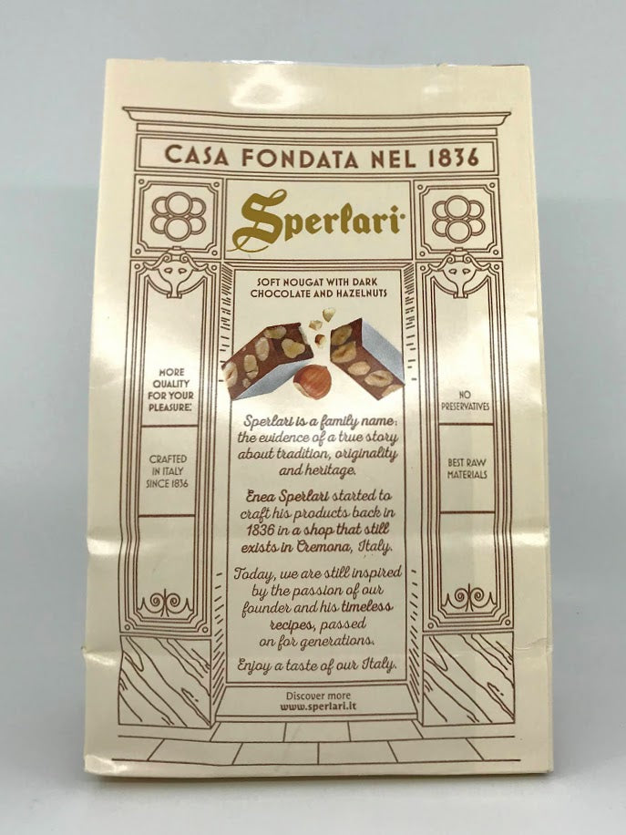 Sperlari - Cremonelli Mighty Bite - Nougat with Dark Chocolate and Hazelnut - 130g (4.6 oz)