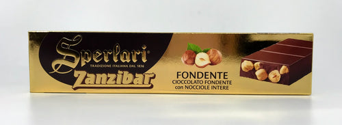 Sperlari - Torrone Zanzibar Fondente Con Nocciole - 250g (8.81 oz)