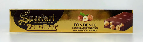 Sperlari - Torrone Zanzibar Fondente con Nocciole - 150g (5.29 oz)