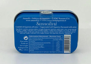 Amarelli - Sassolini - Confetti Di Liquirizia All'Anice - 40g