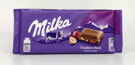 Milka - Raisins & Nuts - 100g (3.5oz)