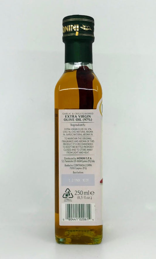 Monini - Garlic & Chili Olive Oil - 250 ml
